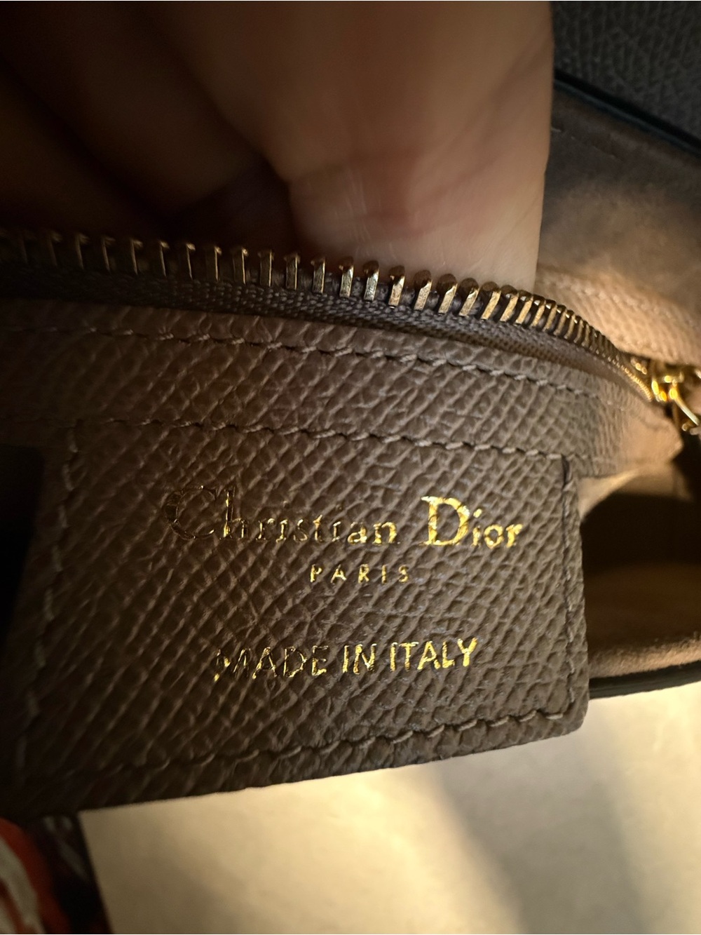 Auth Dior Saddle Shoulder Bag in Taupe, Made in Italy - Picture 15 of 16